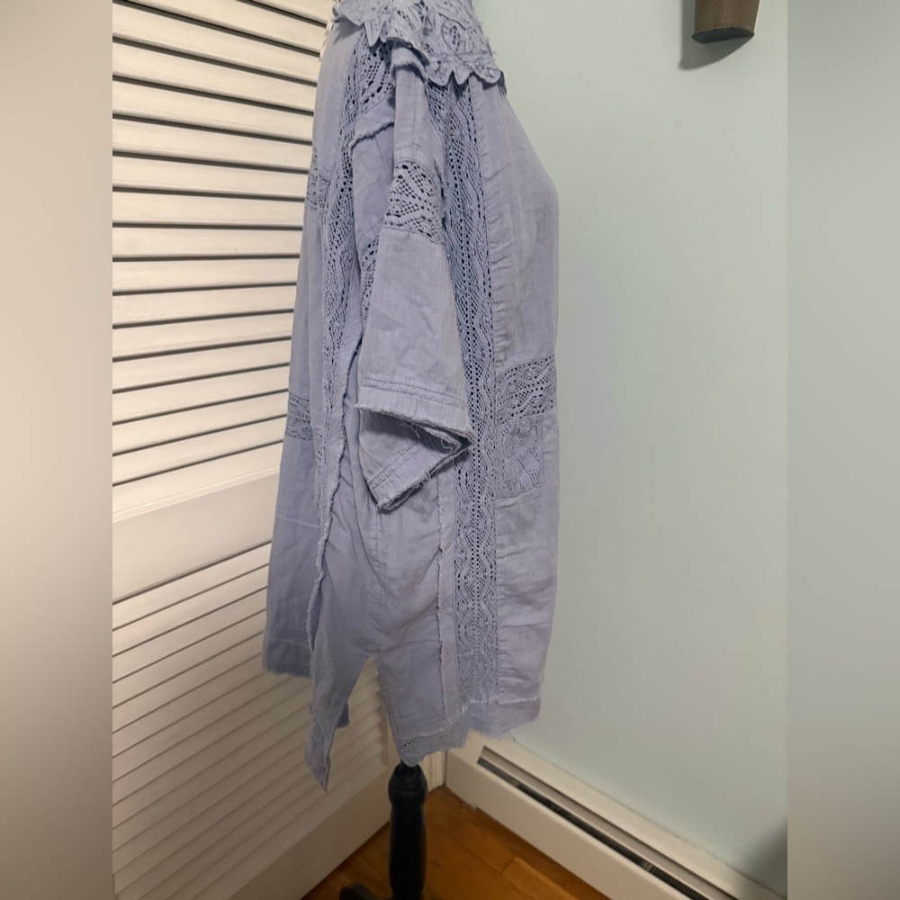 Free People NWT “Rustic Romance Blouse” Country Tide! Gorgeous Detail ❤️ - Picture 2 of 12